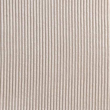 Benson Beige Microsuede Corduroy Fabric Dining Chair, Set of 2