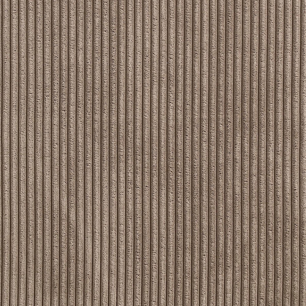 Benson Brown Microsuede Corduroy Fabric Dining Chair, Set of 2