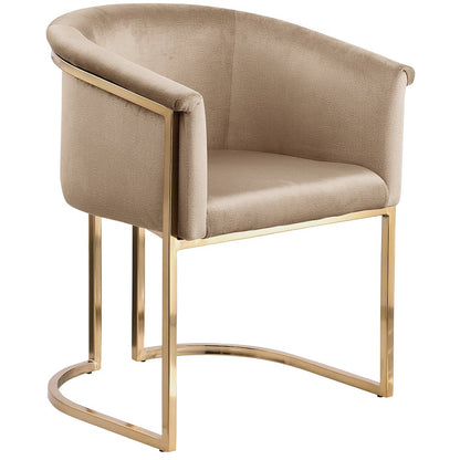 Tierra Beige Velvet Dining Chair