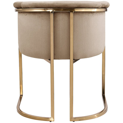 Tierra Beige Velvet Dining Chair