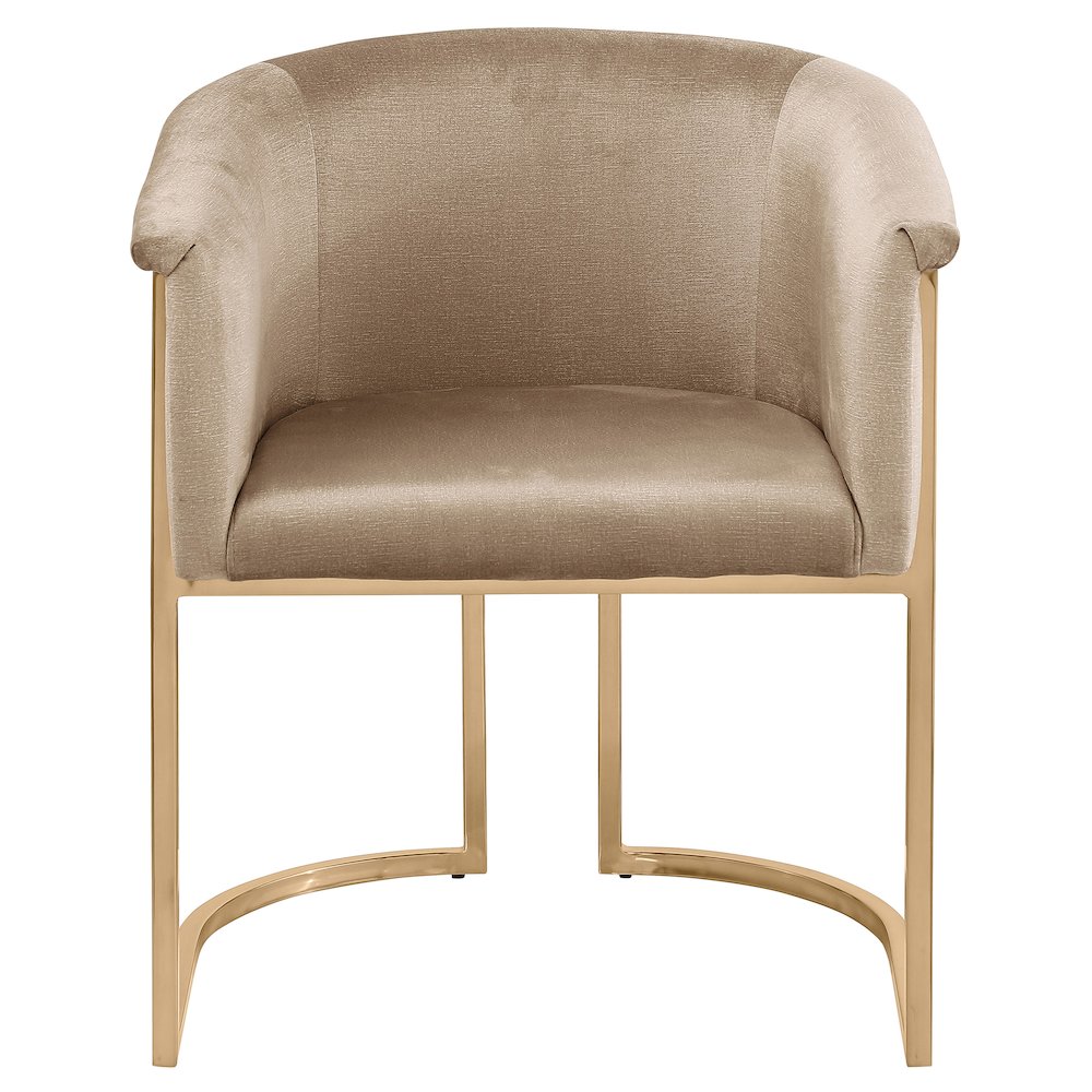 Tierra Beige Velvet Dining Chair
