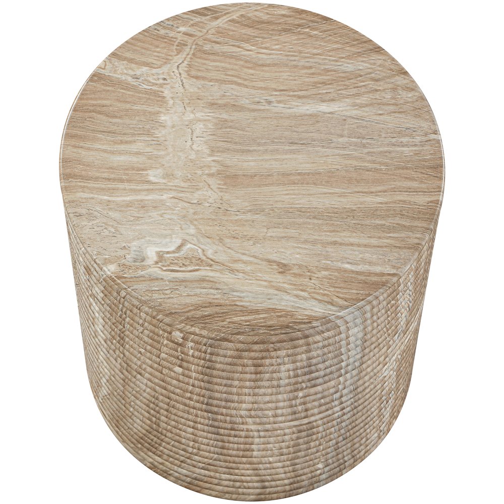 Rapallo Beige Concrete Indoor/Outdoor End Table