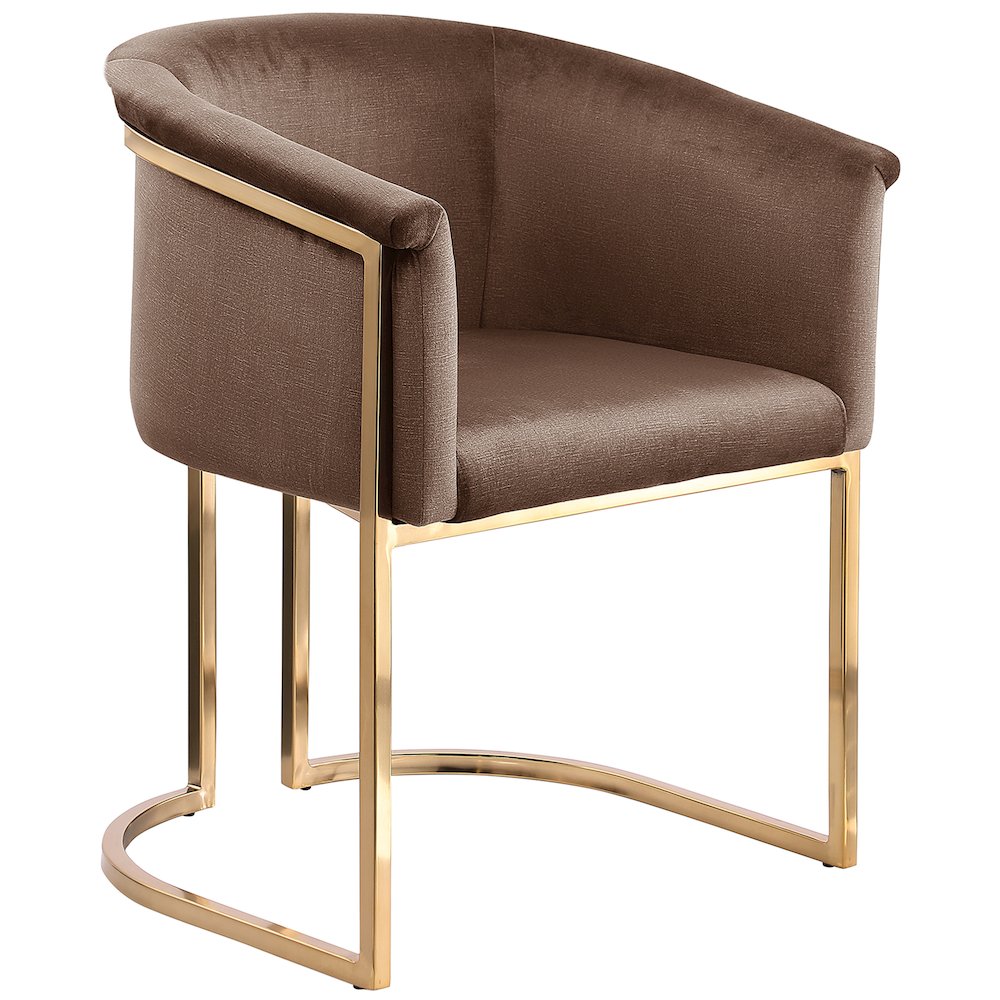 Tierra Brown Velvet Dining Chair