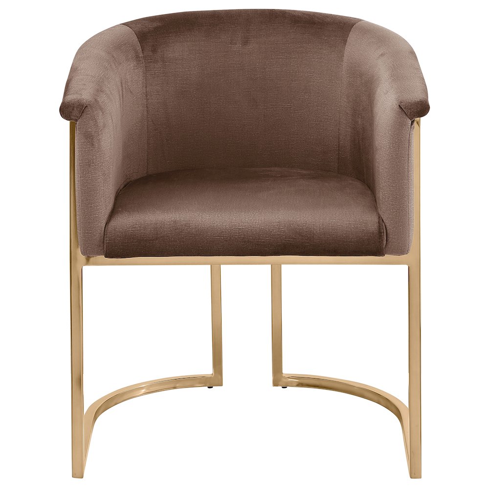 Tierra Brown Velvet Dining Chair