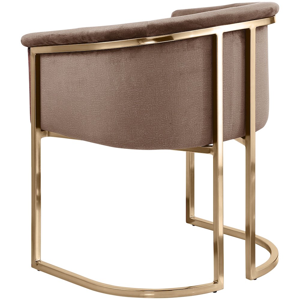 Tierra Brown Velvet Dining Chair