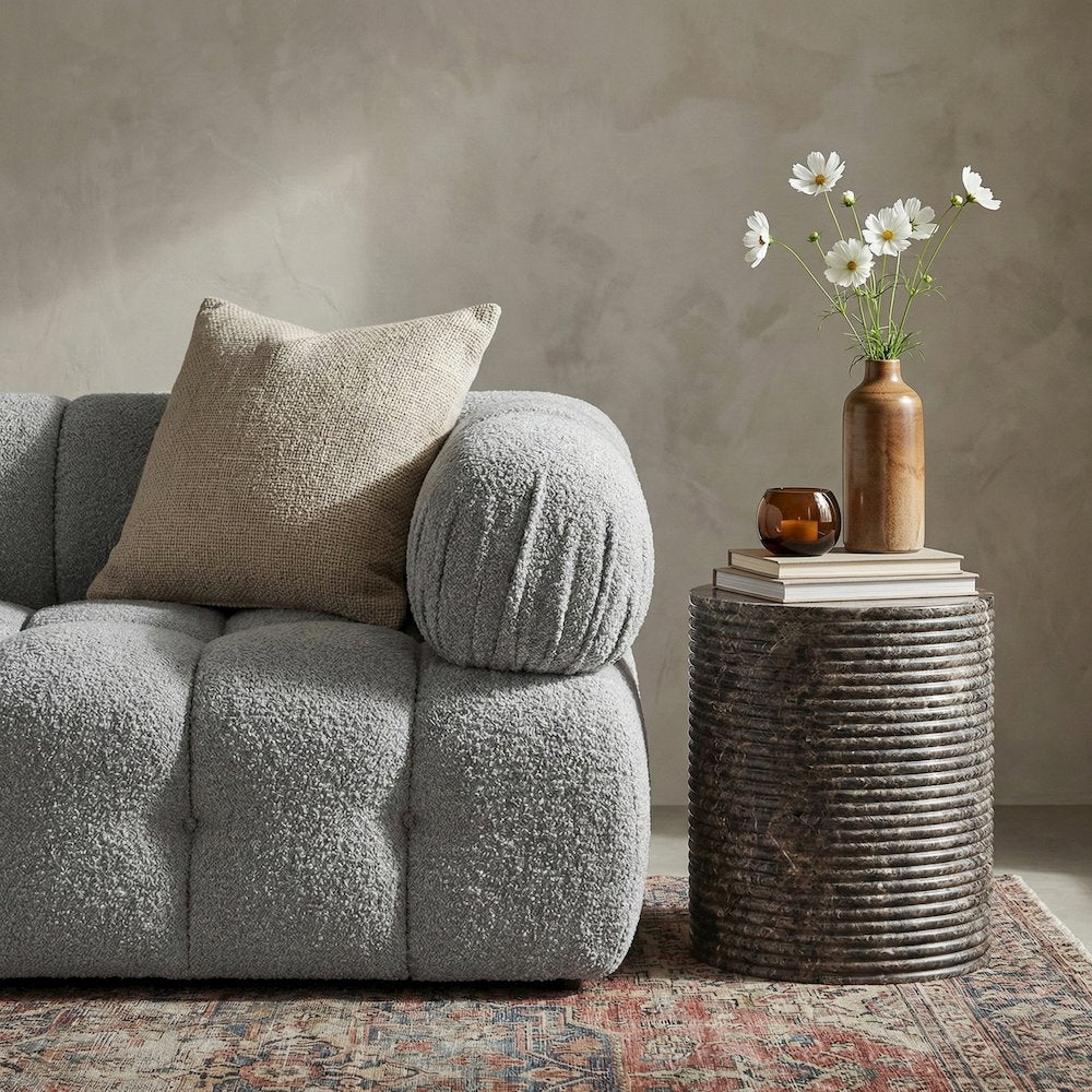 Rapallo Brown Concrete Indoor/Outdoor End Table