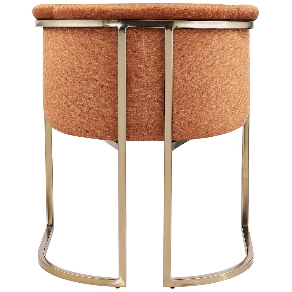 Tierra Cognac Velvet Dining Chair