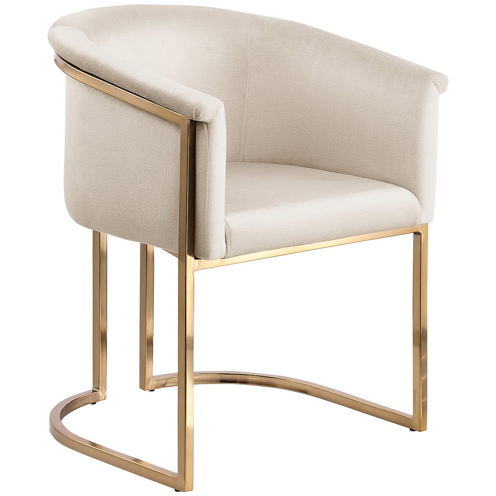 Tierra Cream Velvet Dining Chair