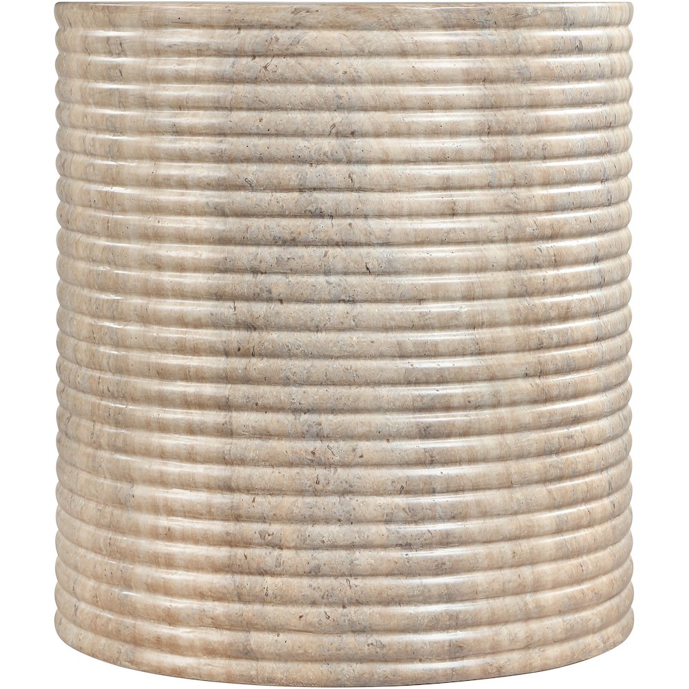 Rapallo Travertine Concrete Indoor/Outdoor End Table