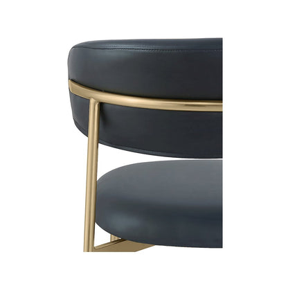Lupita Black Vegan Leather Dining Chair, Set of 2