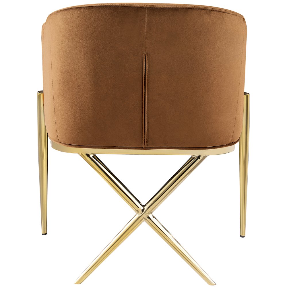 Xavier Saddle Velvet Dining Chair