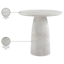 Venosa White Concrete Indoor/Outdoor Counter Height Table
