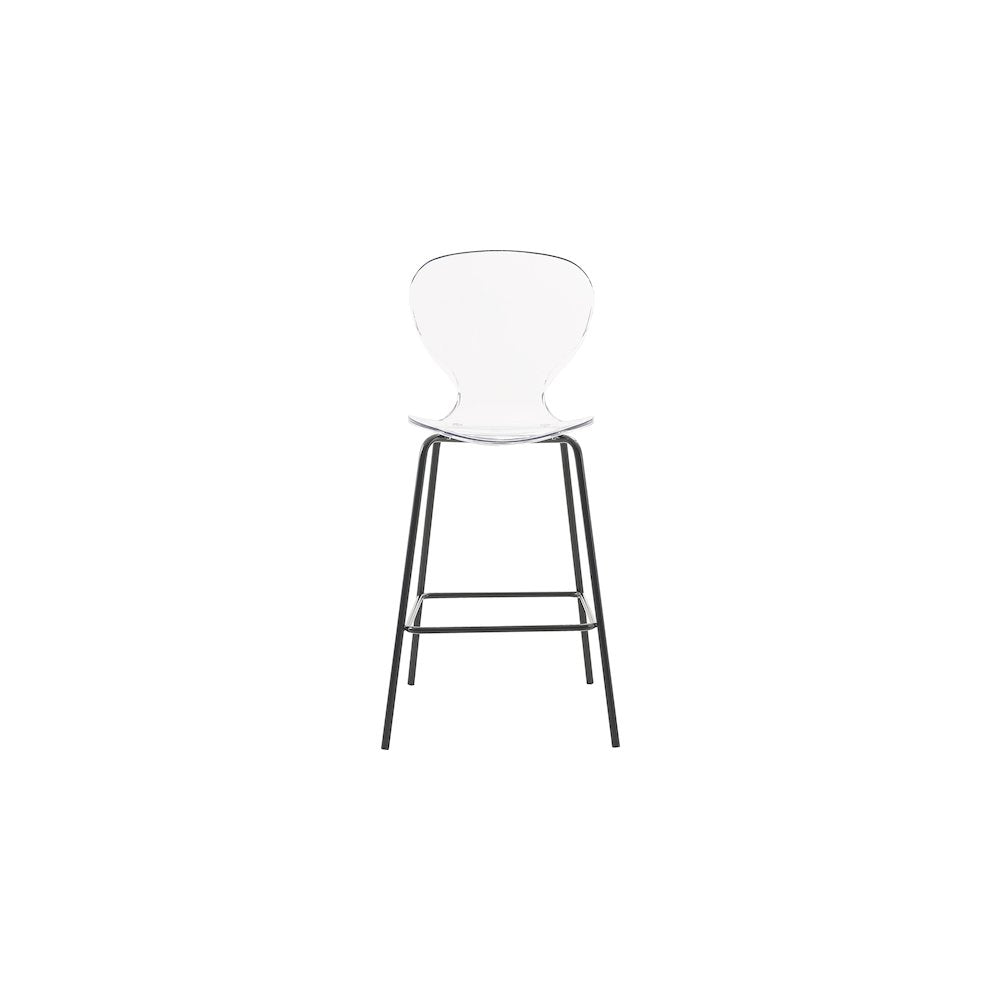 Clarion Matte Black Stool, Set of 2