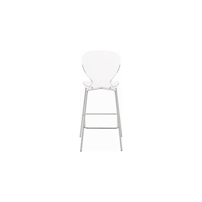 Clarion Chrome Metal Stool, Set of 2