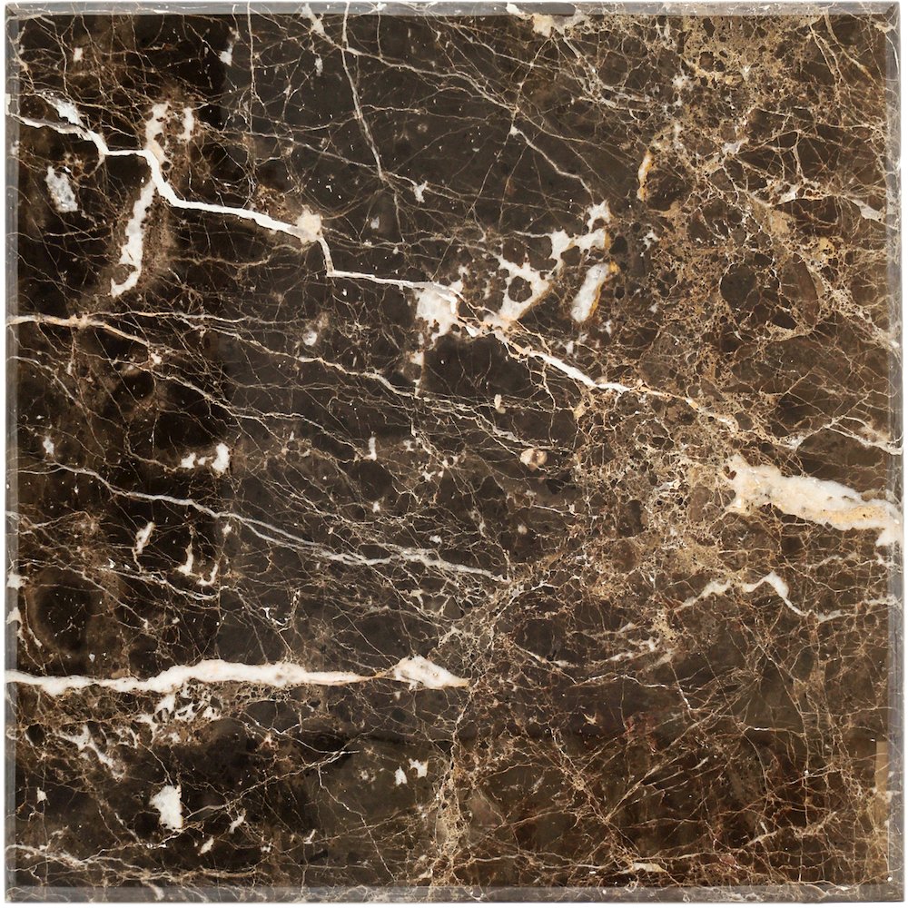 Valen Brown Marble And Iron End Table