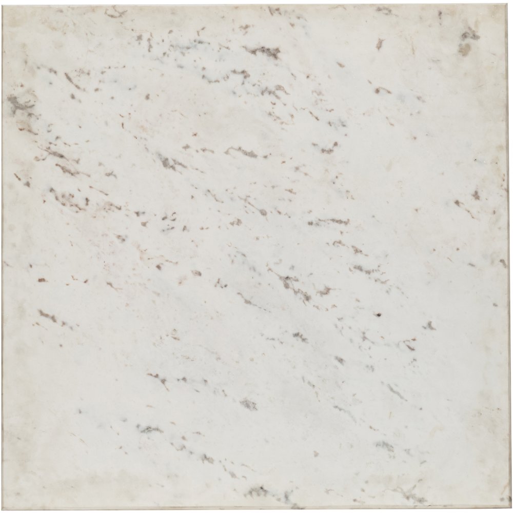 Valen White Marble And Iron Coffee Table