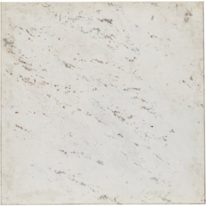 Valen White Marble And Iron Coffee Table