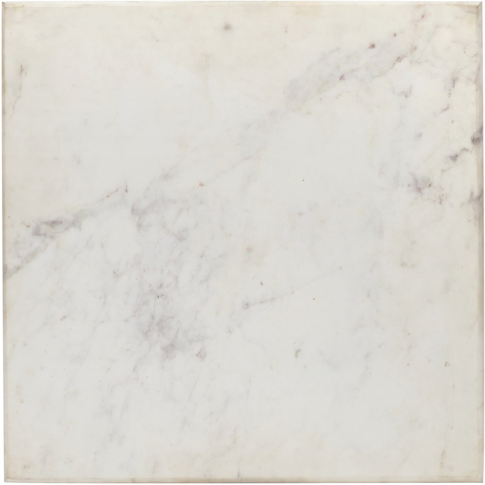 Valen White Marble And Iron End Table