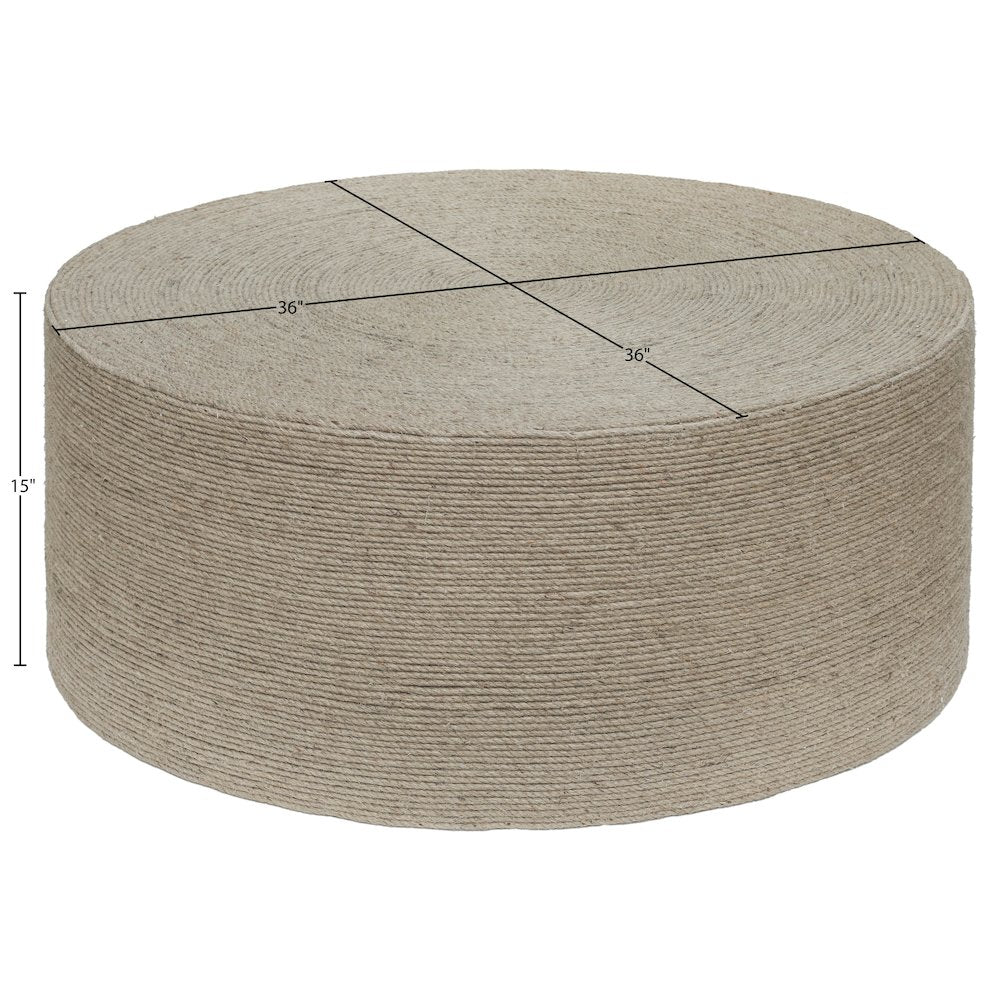 Meadow Natural Jute Coffee Table