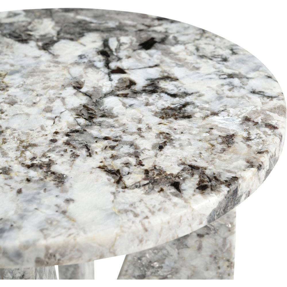 Alba Alaska Genuine Marble End / Side Table