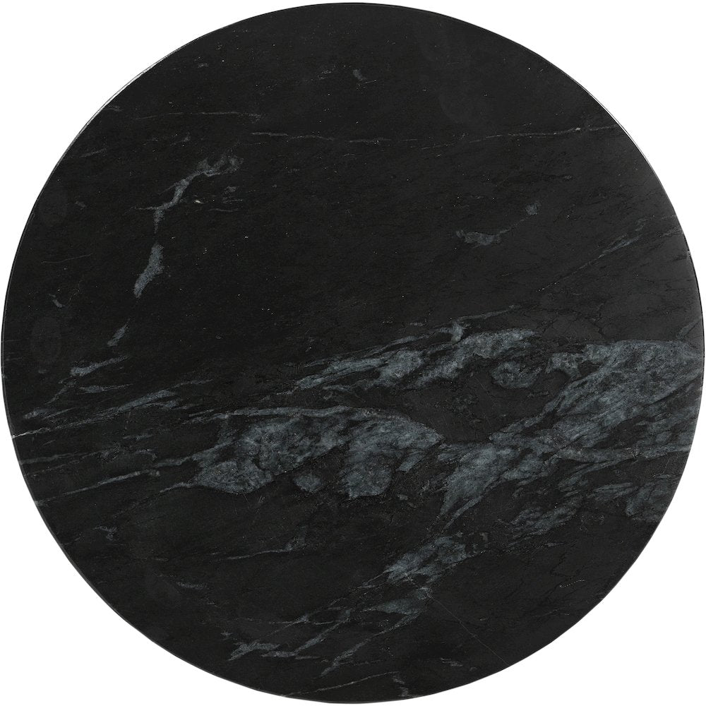 Alba Black Genuine Marble End / Side Table