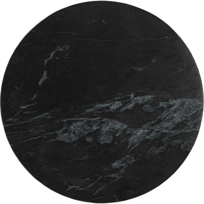 Alba Black Genuine Marble End / Side Table