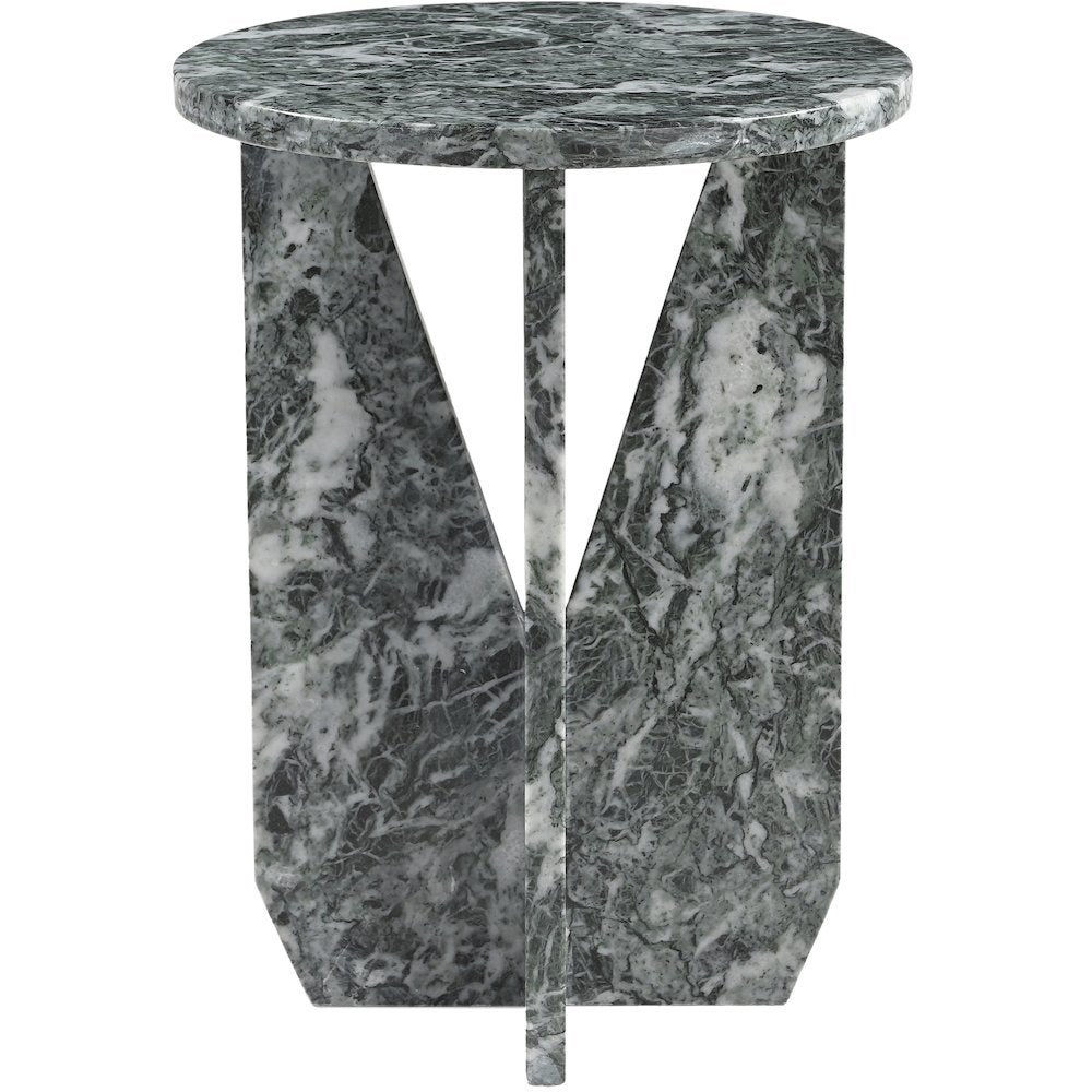 Alba Green Genuine Marble End / Side Table