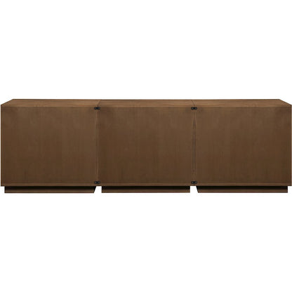 Aveline Brown Oak Veneer 3pc. Sideboard/Buffet