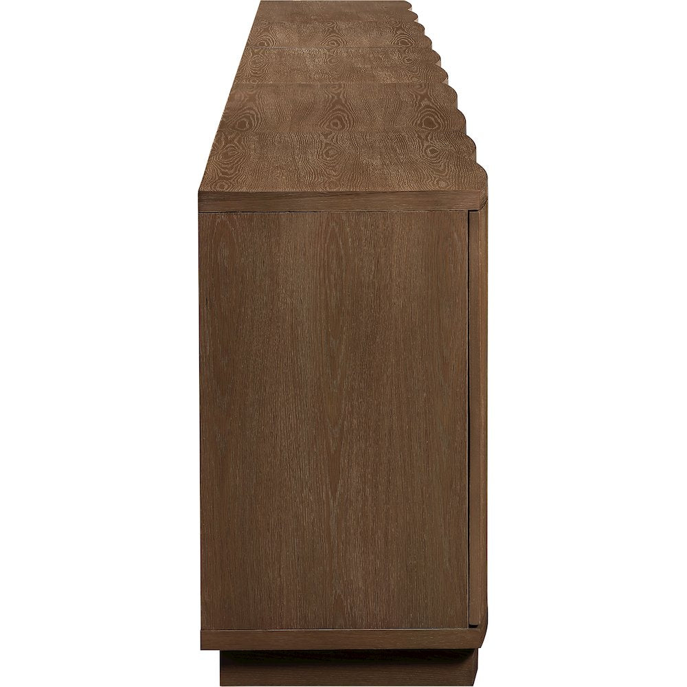 Aveline Brown Oak Veneer 5pc. Sideboard/Buffet
