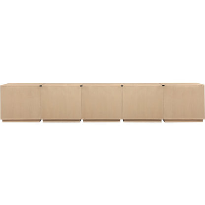 Aveline Natural Oak Veneer 5pc. Sideboard/Buffet