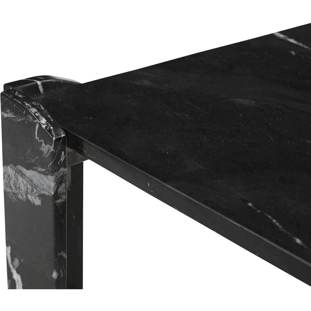 Ravello Black Genuine Marble Coffee Table