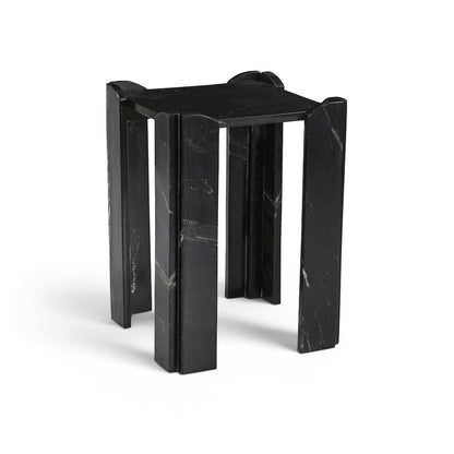 Ravello Black Genuine Marble End / Side Table