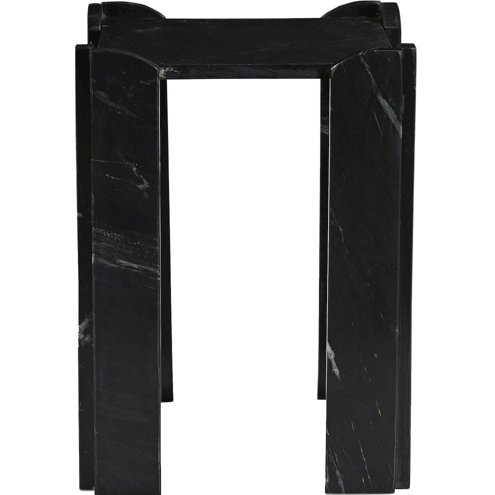 Ravello Black Genuine Marble End / Side Table