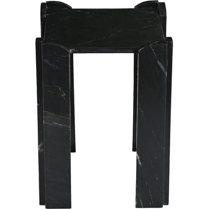 Ravello Black Genuine Marble End / Side Table
