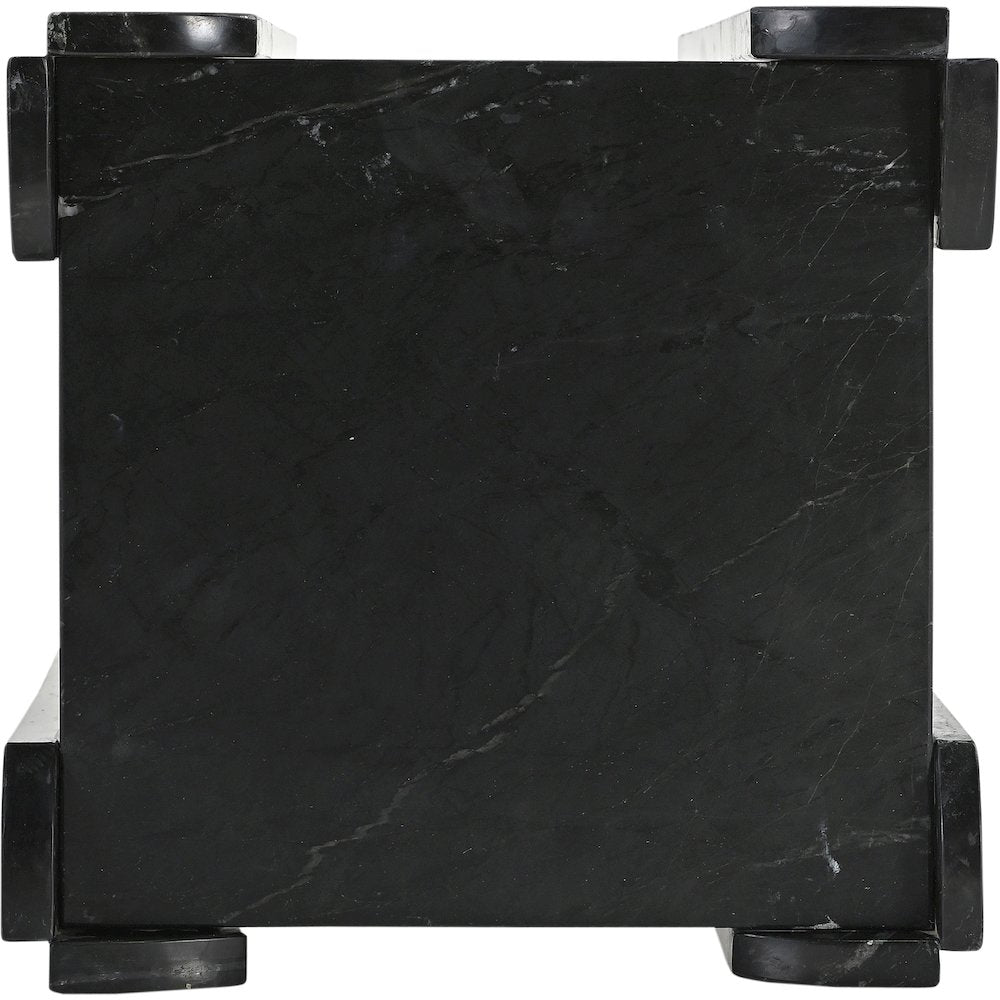 Ravello Black Genuine Marble End / Side Table