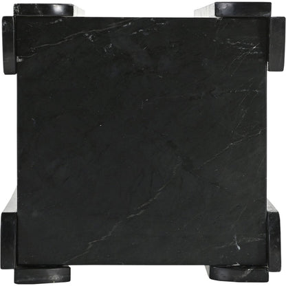 Ravello Black Genuine Marble End / Side Table