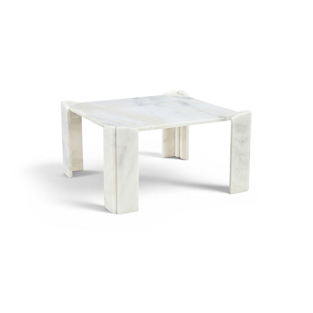 Ravello White Genuine Marble Coffee Table