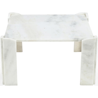 Ravello White Genuine Marble Coffee Table