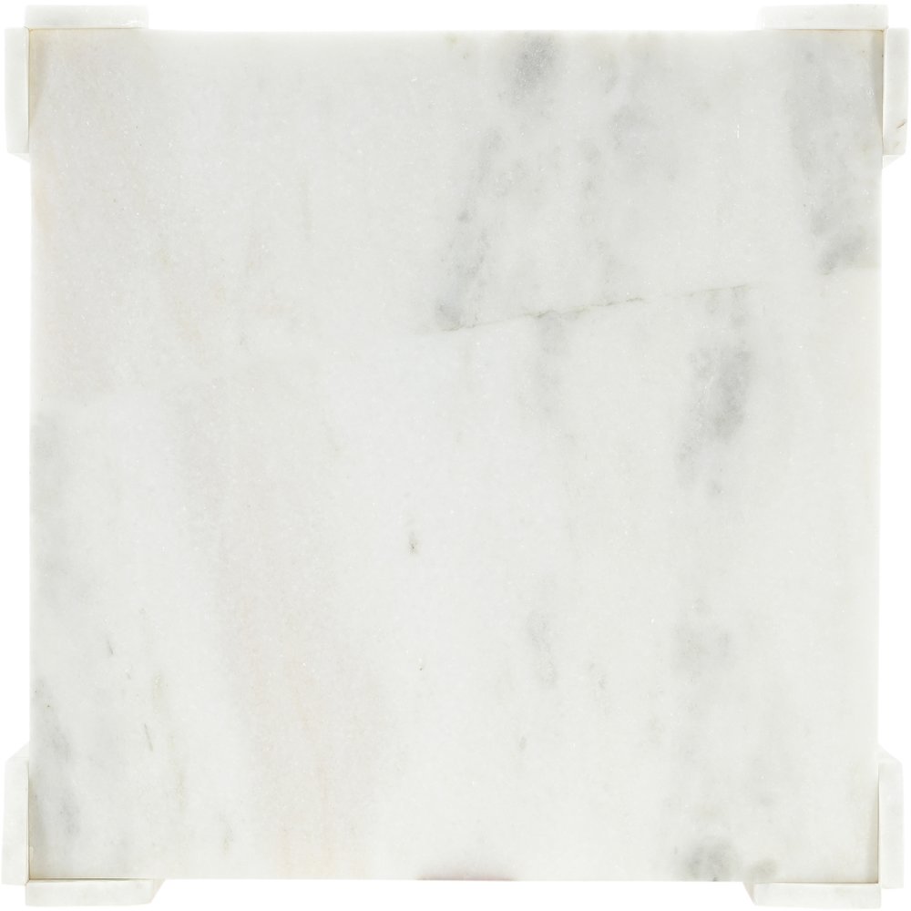 Ravello White Genuine Marble Coffee Table