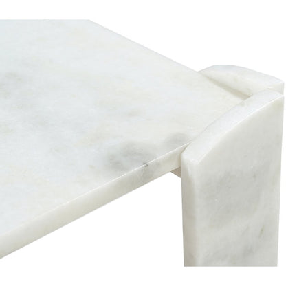 Ravello White Genuine Marble Coffee Table