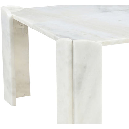 Ravello White Genuine Marble Coffee Table