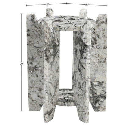 Soriano Alaska Genuine Marble End / Side Table