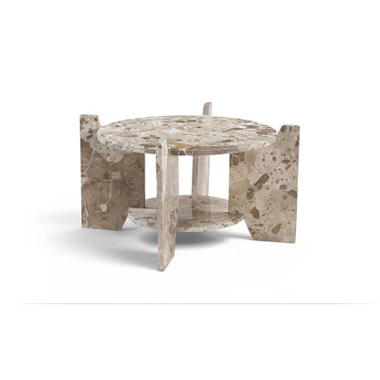 Soriano Beige Genuine Marble Coffee Table