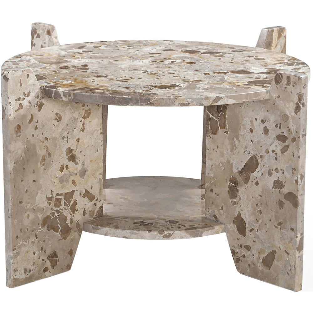 Soriano Beige Genuine Marble Coffee Table