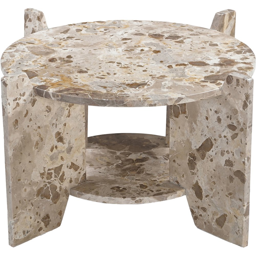 Soriano Beige Genuine Marble Coffee Table
