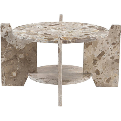 Soriano Beige Genuine Marble Coffee Table