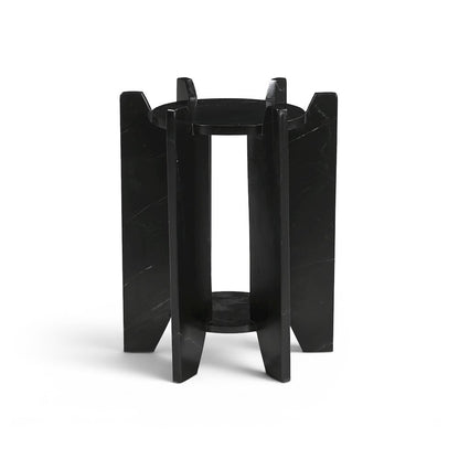 Soriano Black Genuine Marble End / Side Table