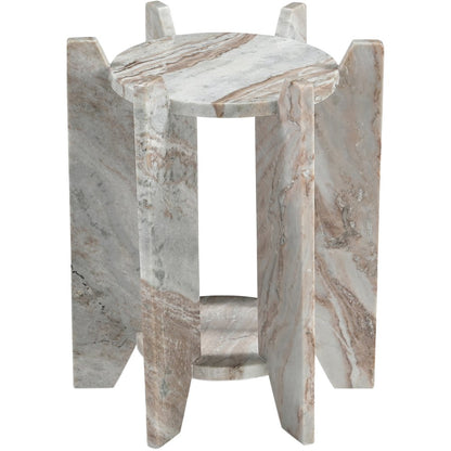 Soriano Brown Genuine Marble End / Side Table