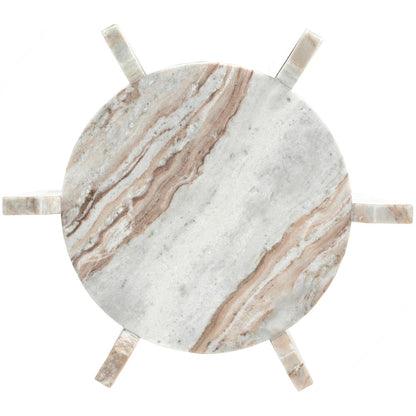 Soriano Brown Genuine Marble End / Side Table