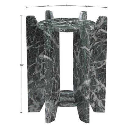 Soriano Green Genuine Marble End / Side Table